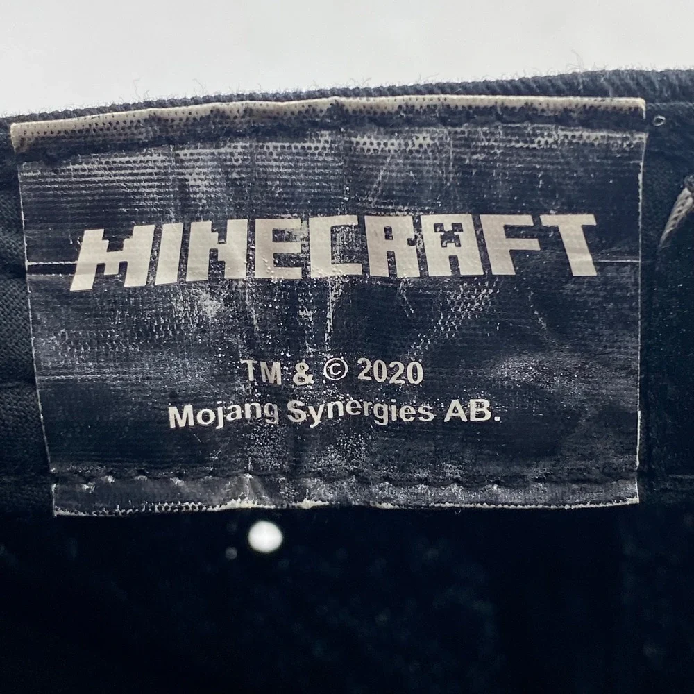 MINECRAFT Minecraft Creeper Snapback Hat Youth OSFM Black Green Checkered Gamer